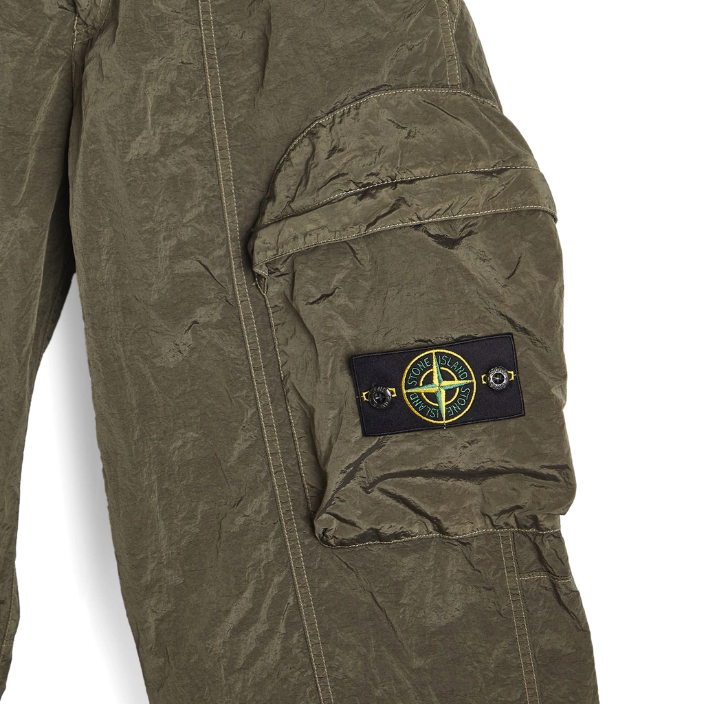 Stone Island Men's Nylon Metal ECONYL Cargo Pants Military Green